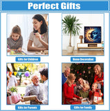 GDYEEH DIY 5D Sun and Moon Diamond Art Kits, Round Full Drill God Diamond Painting Picture, Dreamland Painting by Numbers Art Kits for Adults Beginners Home Wall Decor 12x12 inch GDYEEH