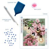 DIAMOND DOTZ Cherry Blossoms & Chickadees Art Craft Kit, Partial Drill Round Dotz for Adults DIAMOND DOTZ