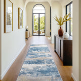 BEIMO Runner Rug for Hallway Kitchen 2x6 Machine Washable Runners Rug for Entryway, Blue Cream Soft Modern Abstract Throw Rugs, Floor Carpet with Non Slip Rubber Backing BEIMO
