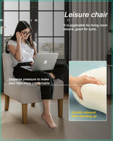 Armless Accent Chairs Set of 2 for Bedroom, Bedroom Chair for Bedroom Living Room Chair with Solid Wood Legs, Makeup Vanity Chair Fabric Comfy Upholstered Reading Chair Accent Chair,Beige VIRRMO