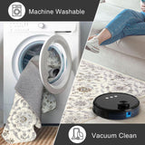 KILOCOCO 2x6 Runner Rug, Moroccan Washable Hallway Entryway Runner Rug, Accent Print Faux Wool Kitchen Runner Rug 6 Feet Non-Slip Boho Rug Runner for Laundry Room Bedroom, Beige Yellow KILOCOCO