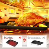 Baking Sheet Tray Set, 3 Pack Cookie Sheet Pan for Oven, Nonstick Bakeware Sets with Wider Grips, Half/Jelly Roll/Quarter Non Toxic & Easy Clean - Dark Grey EWFEN