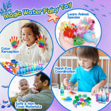 116PCS Magic Glow-in-The-Dark Gel Water Fairy Toy, Aqua DIY Elf Set with 18 Shape Molds, 100ml Gels, Water Squishy Kit, Make 150+ Water Animals,Christmas Birthday Gift, Arts Crafts STEM Kit for Kid Craft Spot!