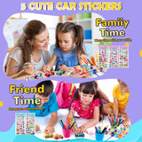 WOWOSS 14 Pcs Wooden Cars to Paint, Unfinished Craft Toys for Students, Race Car Party Favors, With 3 Sets of Paint & 5 Car Sticker Sheets WOWOSS