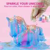 Klever Kits Glow in The Dark Unicorn Pouring Kit- Art and Crafts for Kids Aged 6+ Art Supply Toy, Kids Painting Kit, Unicorn Toy Birthday Gifts for Girls Klever Kits