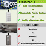 UNICOLY Storage Cabinet with Doors and Shelves, Display Cabinet with Glass Doors, Pantry Cabinet, Curio Cabinet with Locking Doors, Metal Storage Cabinet for Office,Kitchen,Living Room 71” H White UNICOLY