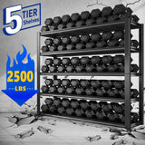 REIBII 48.2''W Garage Shelving 2500LBS Storage Shelves Heavy Duty Shelving 5 Tier Adjustable Metal Shelves for Garage Shelves Storage Rack Industrial Utility Shelf, 48.2''W X 72''H X18''D REIBII