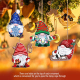24PCS Christmas Decorations, Wooden Christmas Tree Ornaments, Grinc Christmas Decorations Christmas Ornaments Set Party Home Hommtina