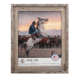 Rustic Barnwood Picture Frames 11x14 - Natural Reclaimed Wood Real Glass Wall Hanging - Handcrafted Vintage Distressed, 1 3/4" Frame Width WOOD SIDE ORBIS