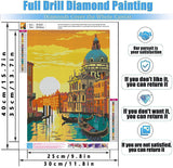 6 Pack Famous Landscape Diamond Art Kits for Adults Beginners,Full Round Drill DIY Diamond Painting Kits,Paint by Diamonds Dot Gem Art Crystal Easy,Home Wall Decor 12x16Inch Tiwabb