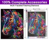 Horse Diamond Painting Kits for Adults Beginners - Horse Diamond Art Kits for Adults, Full Drill DIY 5D Diamond Painting Gem Art Crafts Kits for Home Wall Decor 12x16 in croshom