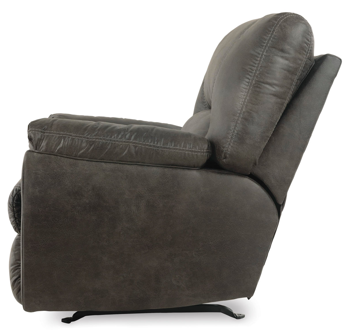 Signature Design by Ashley Tambo Faux Leather Manual Rocker Recliner, Gray Signature Design by Ashley
