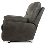 Signature Design by Ashley Tambo Faux Leather Manual Rocker Recliner, Gray Signature Design by Ashley