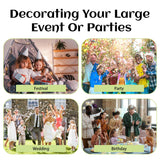 White Bounce House for Adults Kids,15.8FT Heavy Duty 100% PVC Large Commercial Bounce House Bouncy Castle with Big Slide and Ball Pit for Backyard,Birthday Party,Wedding,Outdoor Game Eachup