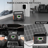 HOWEASY 260W Portable Power Station.178Wh Solar Generator(Solar Panel Not Included) with 2 110V/260W AC Power Socket Backup Power Supply, Suitable for CPAP, Outdoor Camping Travel Home Emergency HOWEASY