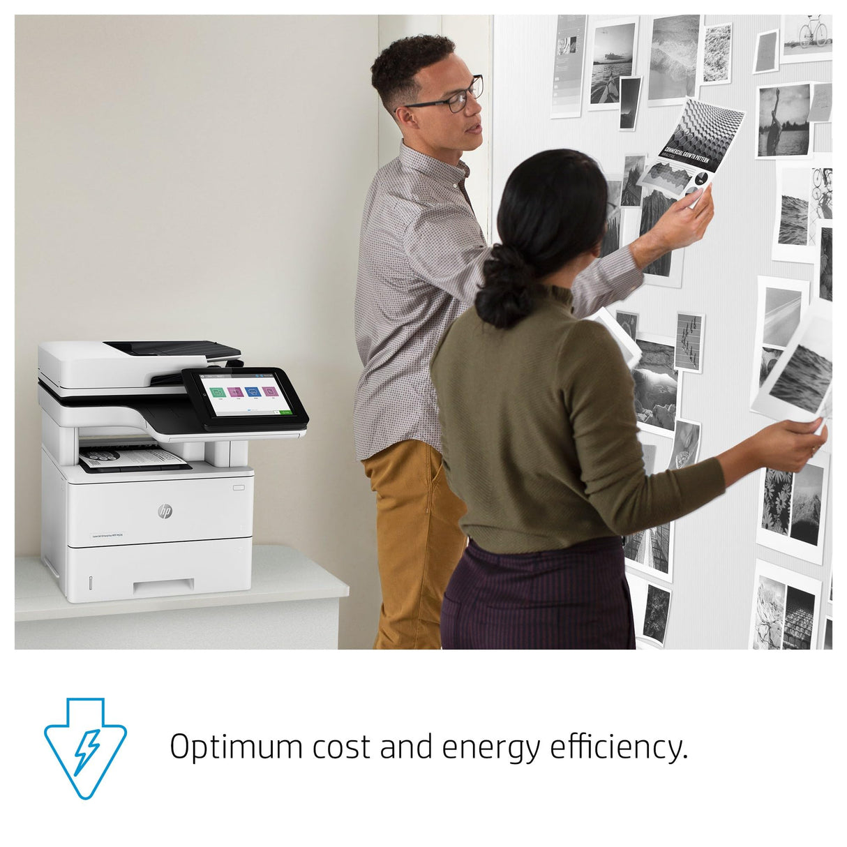 HP LaserJet Enterprise MFP M528dn Monochrome All-in-One Printer with built-in Ethernet & 2-sided printing (1PV64A), White HP