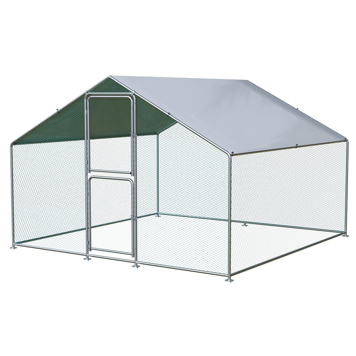 Airynee Large Chicken Coop, Chicken Coops for 10 Chickens, Chicken Runs for Yard with Water Poof & UV Resistance Cover, Chicken Coop Run with Double Lockable Doors for Outdoor Backyard Farm Use Airynee