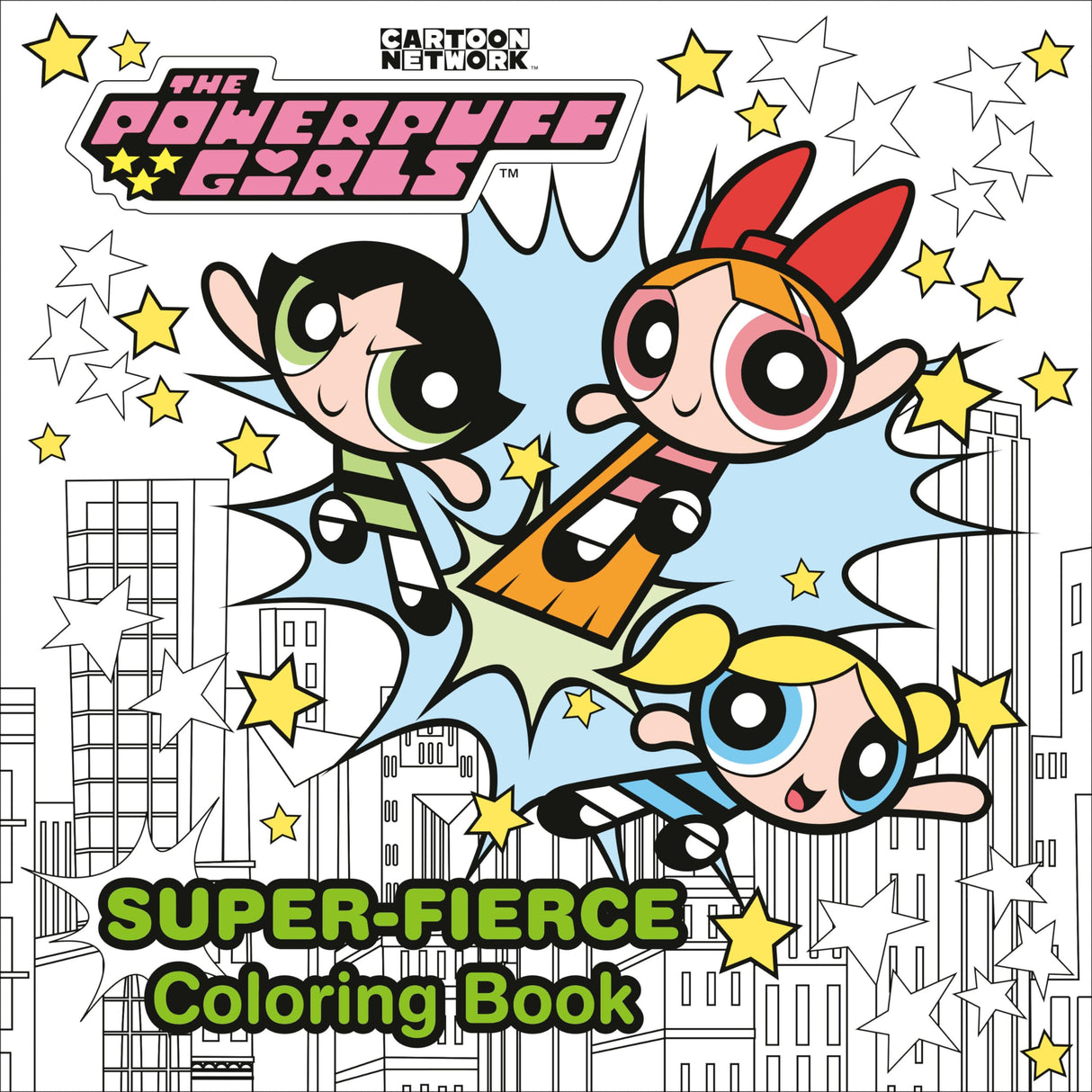The Powerpuff Girls Super-Fierce Coloring Book (The Powerpuff Girls) WoodArtSupply