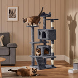 Yaheetech 54in Cat Tree Tower Condo Furniture Scratch Post for Kittens Pet House Play Yaheetech