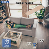 CJOY Ceiling Fan with Lights, 48 Inch Low Profile Ceiling Fans with Light and Remote, Reversible DC, Flush Mount, 3CCT，Dimmable, Modern Indoor/Outdoor Design for Bedroom, Living Room, Patio, Kitchen CJOY