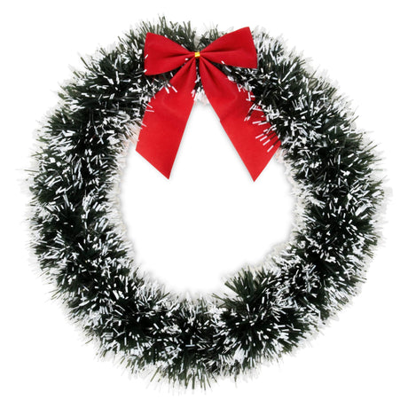 Gift Boutique 6 Christmas Front Door with Red Bow 13" Winter Decoration Wall Decor Hanging Wreaths Kitchen Decorations Artificial Home Decor Holiday Indoor Window Gift Boutique