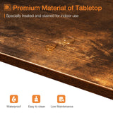 ODK 71 Inch Bar Table, Bar Height Pub Table, Counter Height Bar Table, Rectangular High Top Kitchen & Dining Counter Tables with Sturdy Legs & Easy-to-Clean Top, Rustic Brown ODK