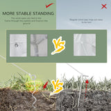 Outsunny 20' x 10' Large Party Tent, Events Shelter Canopy Gazebo with 4 Removable Side Walls, Shade Shelter for Weddings, Picnic, White Outsunny