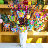 Winlyn 24 Sets Butterfly Craft Kits DIY 3D Rainbow Butterfly Ornaments Decorations Art Set Foam Stickers Arts and Crafts for Kids Spring Summer Camping Party Classroom Activities Art Project Winlyn