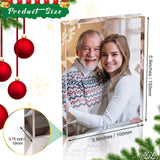 Qunclay 12 Pcs Sublimation Blanks Crystal Sublimation Canvas Blanks Decorative Heat Transfer Photo Frame Crystal Picture Frame for DIY Custom Tabletop Supplies, Rectangle (3.9 x 5.9 x 0.8 Inches) Qunclay