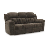 Signature Design by Ashley Frohn Modern Manual Reclining Sofa, Dark Brown Signature Design by Ashley