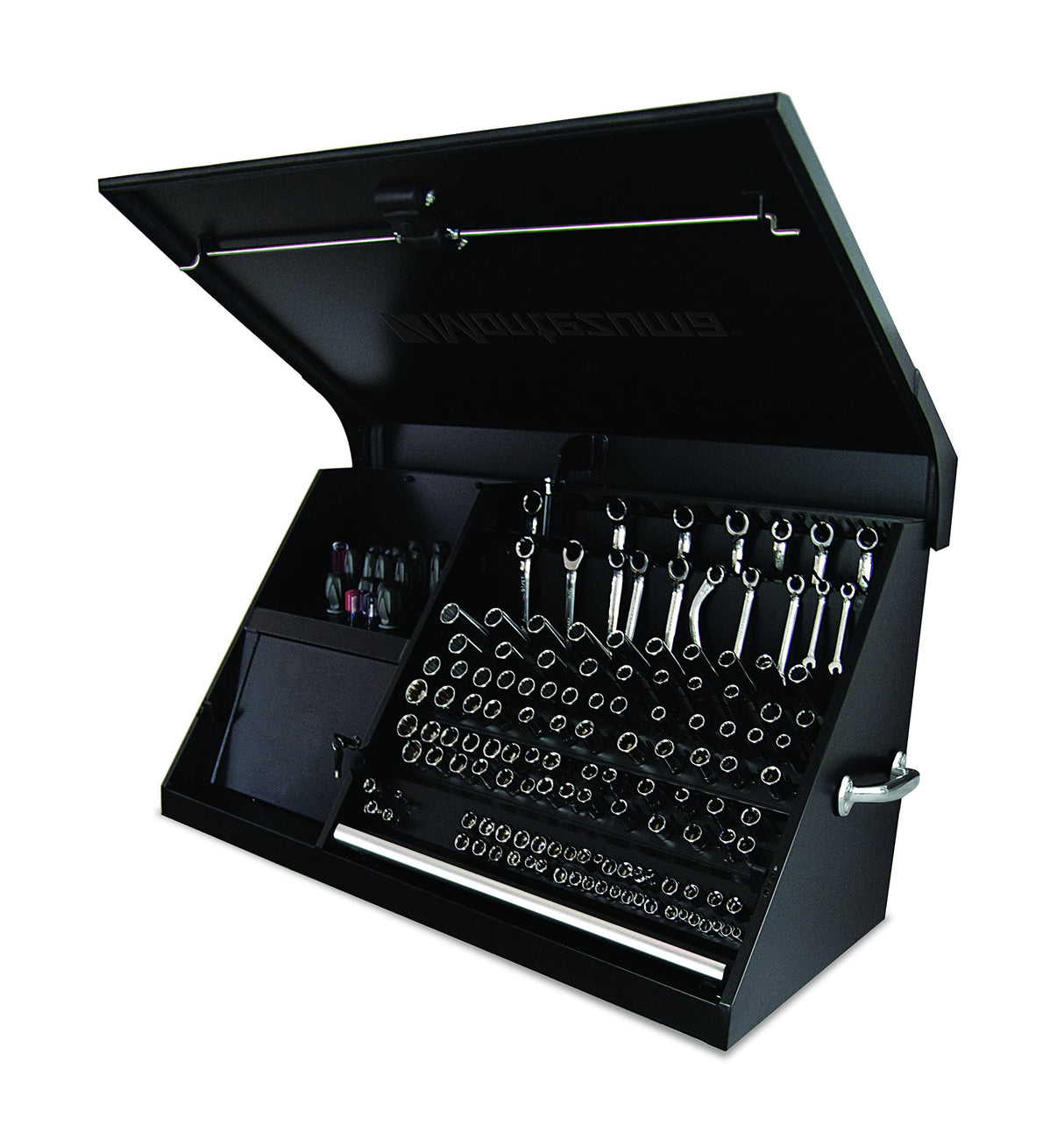 Montezuma 41" x 18" Heavy Duty Steel Triangle Toolbox (steel, flat black) Montezuma