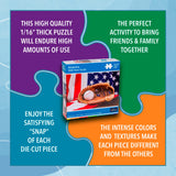 Baseball Puzzle 1000 Pieces Flag & Mit Fun Iconic Sports Puzzles for Adults for Baseball Lovers by Continuum Games Continuum Games
