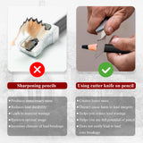 Charcoal Pencils for drawing, Set of 12, Charcoal Drawing Pencils (S-Soft, Soft, Medium, Hard), Art Supplies for Artist, Sketching, Shading Aenir