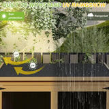 Outdoor Storage Shed with Shelf,Wood & Metal Storage Cabinet with Lockable Doors & Sloping Roof,Vertical Garden Shed for Patio Backyard,Tool Shed and Accessories, Brown Magazoopet