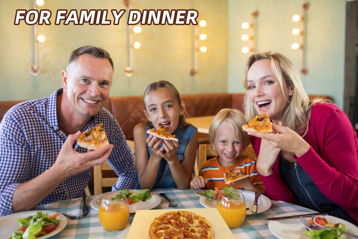 Rectangular Pizza Stone 4 Sets,12"x15"x0.59"(OAK) Pizza Stone for Oven and Grill with Bamboo Pizza Peel, Pizza Cutter and 10pcs Cooking Paper,Grill Stone Baking Stone for Bread,BBQ,Grill DAILJMON