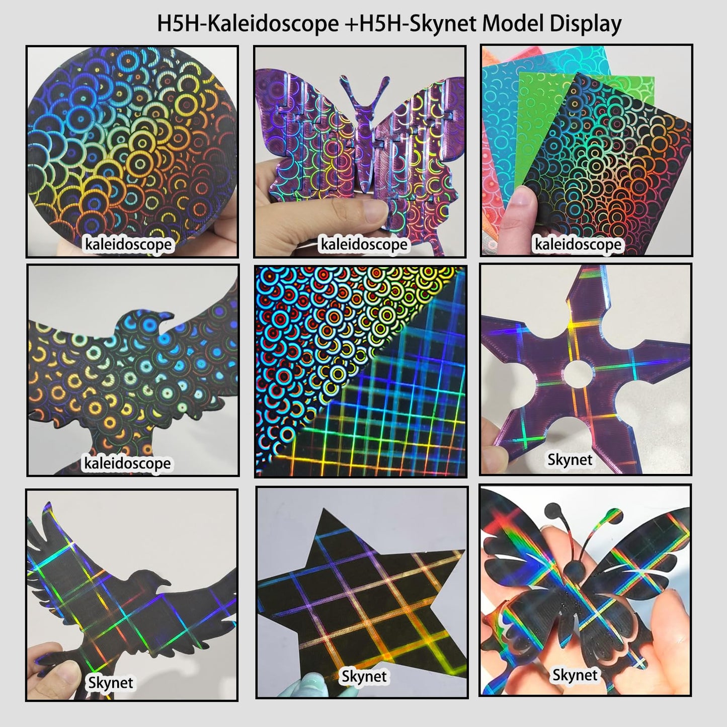 Wefuit Smooth Kaleidoscope+Skynet Pattern Build Plate for Creality K1/ K1C/Ender 3 S1/Ender 5 S1/Ender 3 S1 Pro/Ender 3 V3 KE/Ender 3 V3 SE,235x235mm Flexible Spring Steel Plate 3D Printer Pl - WoodArtSupply