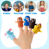 COcnny Animal Finger Puppets Crafts - 20pcs DIY Farm Felt Hand Puppet Making Kit for Kids, Make Your Own Art Fingers Story Telling Toy, Animals Role Play for Boys Girls Toddles School Birthday COcnny