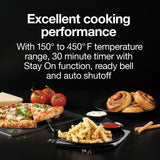 Proctor Silex Simply-Crisp Toaster Oven Air Fryer Combo with 4 Functions Including Convection, Bake & Broil, Fits 6 Slices or 12” Pizza, Auto Shutoff, Black (31275) Proctor Silex