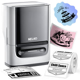 Nelko Label Maker Machine with Tape, PM220 Bluetooth Label Printer, 2 Inch Portable Thermal Printer for Small Business, Address, Logo, Clothing, Sticker Printer for Phones & PC, 1 Count, White Nelko