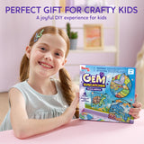 Klever Kits Diamond Art Kits for Kids, 4PCS Gem Painting Kit, Window Art Suncatchers Mosaic Kits Crafts for Girls Boy Birthday Gifts Toys Age 6+ Klever Kits