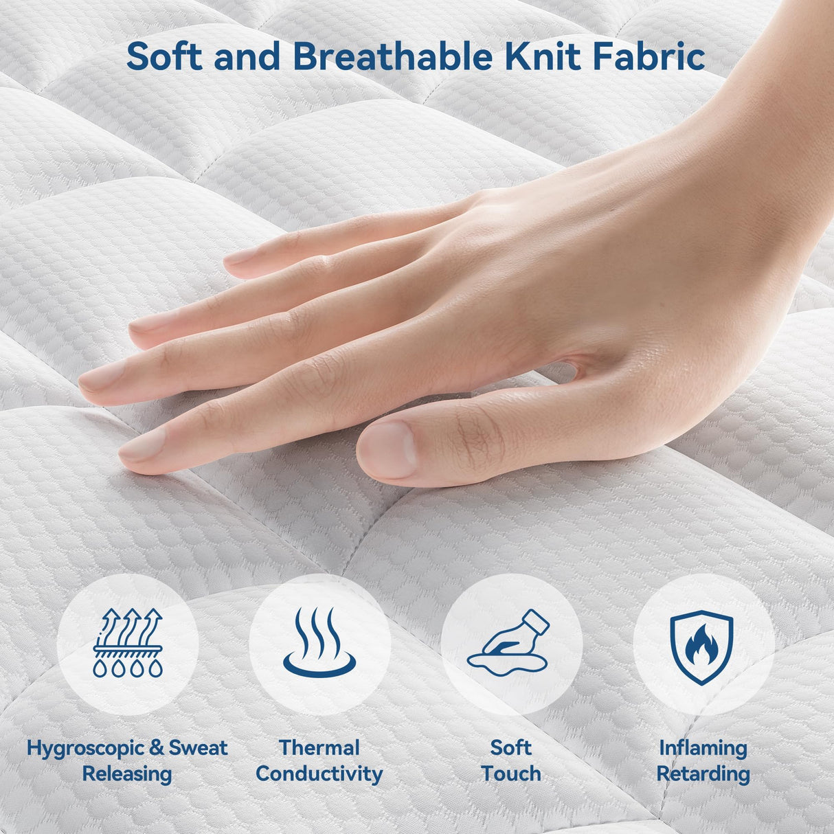 LoadEase Full Size Mattress, 10 Inch Full Mattress, Medium Firm Memory Foam & Individually Wrapped Pocket Springs for Back Neck Pain Relief, Motion Isolation, Edge Support LoadEase