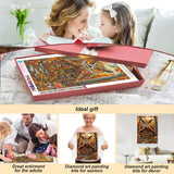 askkqtx Fall Diamond Art Kits for Adults, Owl Diamond Painting Kits for Beginners, Mushrooms DIY 5D Round Full Drill Crystal Diamond Dots Rhinestone Gem Art Craft Home Decor 12x16 Inch askkqtx