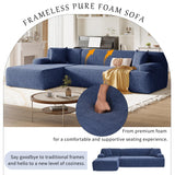 Merax L-Shape Modular Sectional Sofa Couch for Living Room,Modern Upholstered Sectional Couch 2 Piece Free Combination Sofa for Living Room Merax