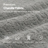 Yoglad 105.6‘’ 4-Seat Modern Curved Chenille Sofa, No Assembly Needed Minimalist Floor Loveseat Sofa, Comfy Upholstered Couch, Compression Sofa for Living Room Apartment Studio Office (Grey) Yoglad