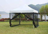 Mosquito Net with Zipper for Outdoor Camping Mosquito Net DIY Canopy Screen Wall Outdoor Mosquito Net for 10 x 10 Patio Gazebo and Tent Tappio