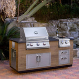 Hygrill 24,000BTU Liquid Propane Double Side Burner, Built In Double Grilling Side Burners for Outdoor Kitchen, Outdoor BBQ Grill Island Stanbroil