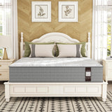 JYYA88BB Twin XL Mattress 12 Inch, Twin XL Size Memory Foam Mattress, Twin Hybrid Mattress in a Box with Independent Spring/Handle Design/Medium Firm Mattress/Pressure Relief/CertiPUR-US Certified JYYA88BB