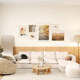 Fun Memories 8x10 Oak Picture Frame for Wall, 8x10 Frame with Matted to 5x7, Solid Wood Picture Frames for Wall Art Photo and Prints (Beige, 1 Pack) Fun Memories