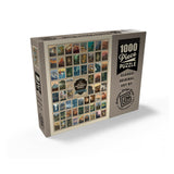 MyPuzzle 63 American National Parks: by Kenneth Crane, Vintage Poster - Premium 1000 Piece Jigsaw Puzzle for Adults MyPuzzle.com