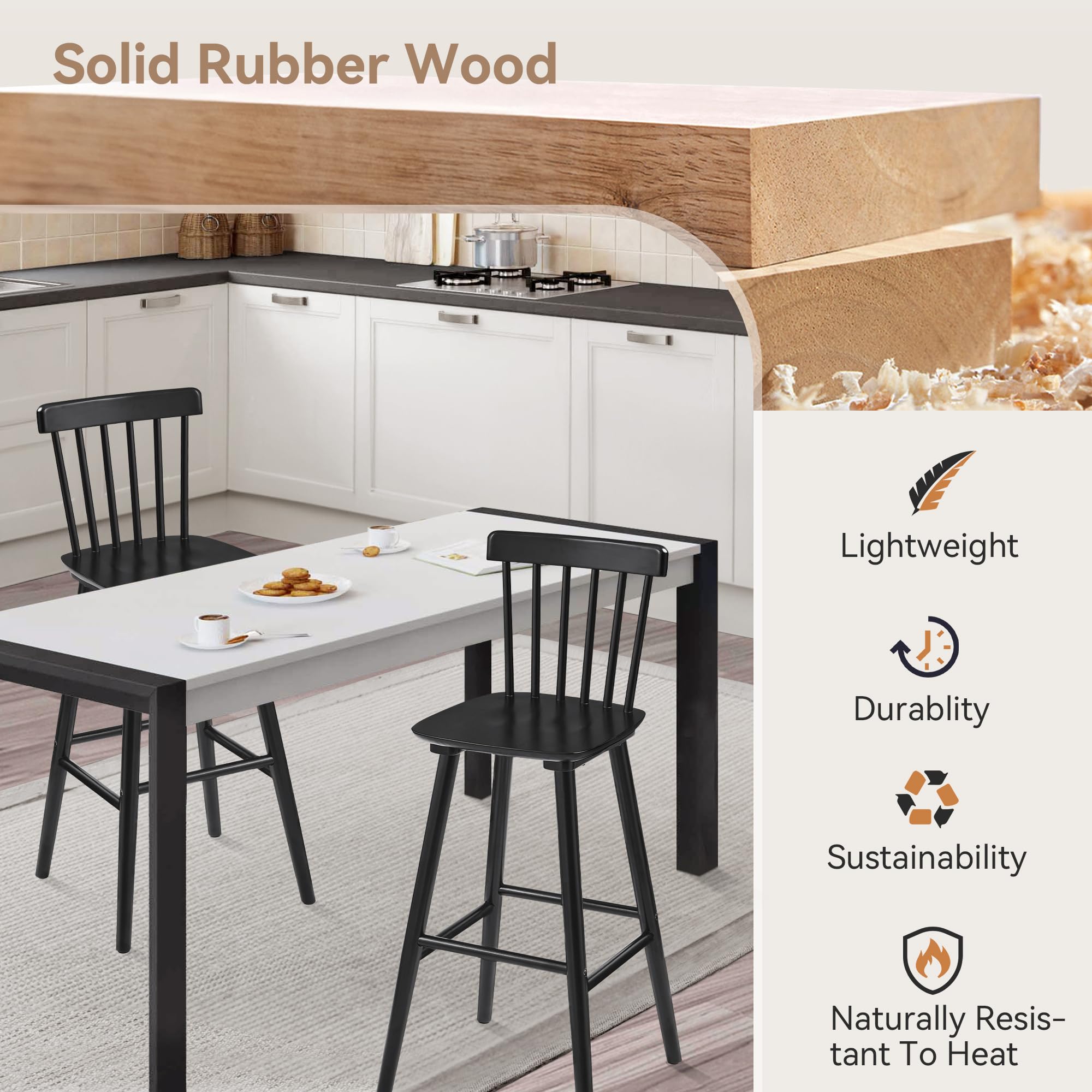 LUE BONA Windsor Barstools - Thumbnail 5